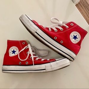 Red High-top Converse